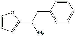 1-(furan-2-yl)-2-(pyridin-2-yl)ethan-1-amine Struktur