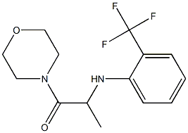 1-(morpholin-4-yl)-2-{[2-(trifluoromethyl)phenyl]amino}propan-1-one Struktur