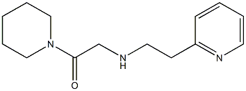 1-(piperidin-1-yl)-2-{[2-(pyridin-2-yl)ethyl]amino}ethan-1-one Struktur