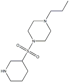 1-(piperidin-3-ylsulfonyl)-4-propylpiperazine Struktur