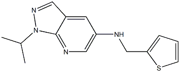 1-(propan-2-yl)-N-(thiophen-2-ylmethyl)-1H-pyrazolo[3,4-b]pyridin-5-amine Struktur