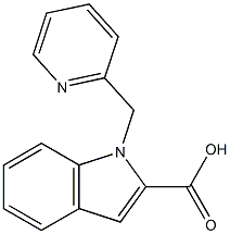 1-(pyridin-2-ylmethyl)-1H-indole-2-carboxylic acid Struktur