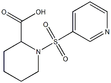 1-(pyridin-3-ylsulfonyl)piperidine-2-carboxylic acid Struktur