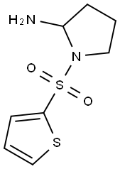 1-(thiophene-2-sulfonyl)pyrrolidin-2-amine Struktur