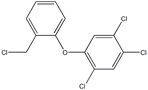 1,2,4-trichloro-5-[2-(chloromethyl)phenoxy]benzene Struktur