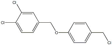 1,2-dichloro-4-[4-(chloromethyl)phenoxymethyl]benzene Struktur