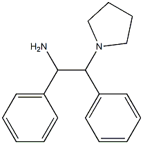 1,2-diphenyl-2-(pyrrolidin-1-yl)ethan-1-amine Struktur