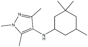 1,3,5-trimethyl-N-(3,3,5-trimethylcyclohexyl)-1H-pyrazol-4-amine Struktur