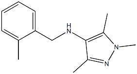 1,3,5-trimethyl-N-[(2-methylphenyl)methyl]-1H-pyrazol-4-amine Struktur