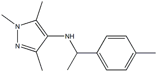 1,3,5-trimethyl-N-[1-(4-methylphenyl)ethyl]-1H-pyrazol-4-amine Struktur