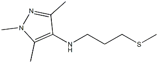 1,3,5-trimethyl-N-[3-(methylsulfanyl)propyl]-1H-pyrazol-4-amine Struktur