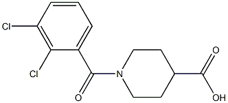 1-[(2,3-dichlorophenyl)carbonyl]piperidine-4-carboxylic acid Struktur