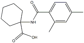 1-[(2,4-dimethylbenzoyl)amino]cyclohexanecarboxylic acid Struktur