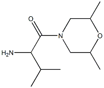 1-[(2,6-dimethylmorpholin-4-yl)carbonyl]-2-methylpropylamine Struktur