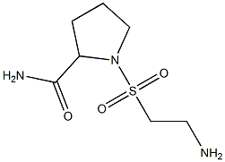 1-[(2-aminoethane)sulfonyl]pyrrolidine-2-carboxamide Struktur