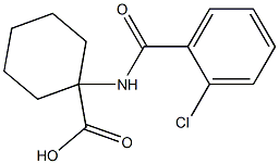 1-[(2-chlorobenzoyl)amino]cyclohexanecarboxylic acid Struktur