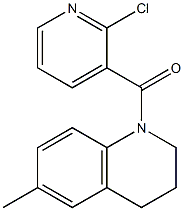 1-[(2-chloropyridin-3-yl)carbonyl]-6-methyl-1,2,3,4-tetrahydroquinoline Struktur