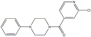 1-[(2-chloropyridin-4-yl)carbonyl]-4-phenylpiperazine Struktur