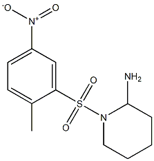 1-[(2-methyl-5-nitrobenzene)sulfonyl]piperidin-2-amine Struktur