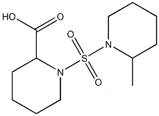 1-[(2-methylpiperidine-1-)sulfonyl]piperidine-2-carboxylic acid Struktur