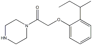 1-[(2-sec-butylphenoxy)acetyl]piperazine Struktur