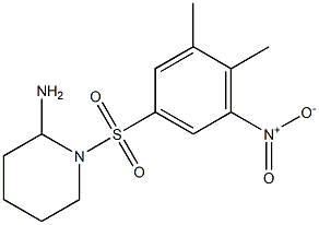 1-[(3,4-dimethyl-5-nitrobenzene)sulfonyl]piperidin-2-amine Struktur