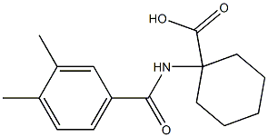 1-[(3,4-dimethylbenzene)amido]cyclohexane-1-carboxylic acid Struktur