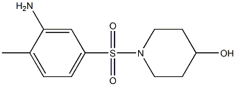 1-[(3-amino-4-methylbenzene)sulfonyl]piperidin-4-ol Struktur