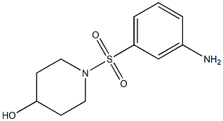 1-[(3-aminophenyl)sulfonyl]piperidin-4-ol Struktur