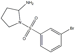 1-[(3-bromobenzene)sulfonyl]pyrrolidin-2-amine Struktur