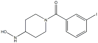 1-[(3-iodophenyl)carbonyl]piperidine-4-hydroxylamine Struktur