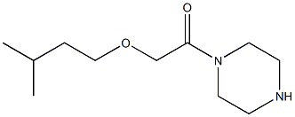 1-[(3-methylbutoxy)acetyl]piperazine Struktur