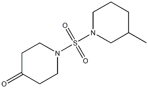 1-[(3-methylpiperidine-1-)sulfonyl]piperidin-4-one Struktur