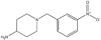 1-[(3-nitrophenyl)methyl]piperidin-4-amine Struktur