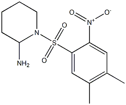 1-[(4,5-dimethyl-2-nitrobenzene)sulfonyl]piperidin-2-amine Struktur