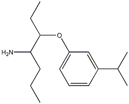 1-[(4-aminoheptan-3-yl)oxy]-3-(propan-2-yl)benzene Struktur