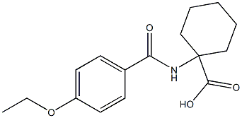 1-[(4-ethoxybenzoyl)amino]cyclohexanecarboxylic acid Struktur