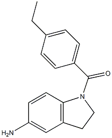 1-[(4-ethylphenyl)carbonyl]-2,3-dihydro-1H-indol-5-amine Struktur