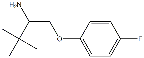 1-[(4-fluorophenoxy)methyl]-2,2-dimethylpropylamine Struktur