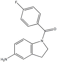 1-[(4-fluorophenyl)carbonyl]-2,3-dihydro-1H-indol-5-amine Struktur