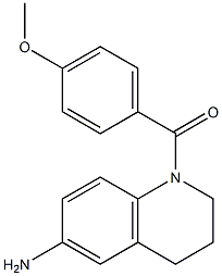 1-[(4-methoxyphenyl)carbonyl]-1,2,3,4-tetrahydroquinolin-6-amine Struktur