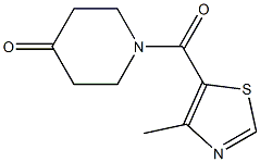 1-[(4-methyl-1,3-thiazol-5-yl)carbonyl]piperidin-4-one Struktur