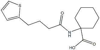 1-[(4-thien-2-ylbutanoyl)amino]cyclohexanecarboxylic acid Struktur