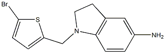 1-[(5-bromothiophen-2-yl)methyl]-2,3-dihydro-1H-indol-5-amine Struktur