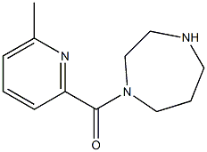 1-[(6-methylpyridin-2-yl)carbonyl]-1,4-diazepane Struktur