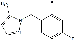 1-[1-(2,4-difluorophenyl)ethyl]-1H-pyrazol-5-amine Struktur