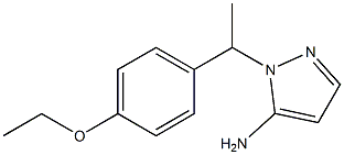 1-[1-(4-ethoxyphenyl)ethyl]-1H-pyrazol-5-amine Struktur