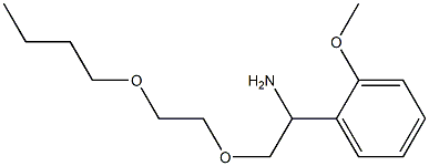 1-[1-amino-2-(2-butoxyethoxy)ethyl]-2-methoxybenzene Struktur