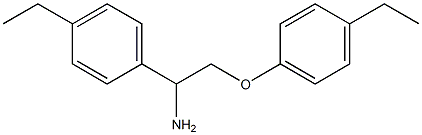 1-[1-amino-2-(4-ethylphenoxy)ethyl]-4-ethylbenzene Struktur