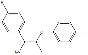 1-[1-amino-2-(4-methylphenoxy)propyl]-4-fluorobenzene Struktur